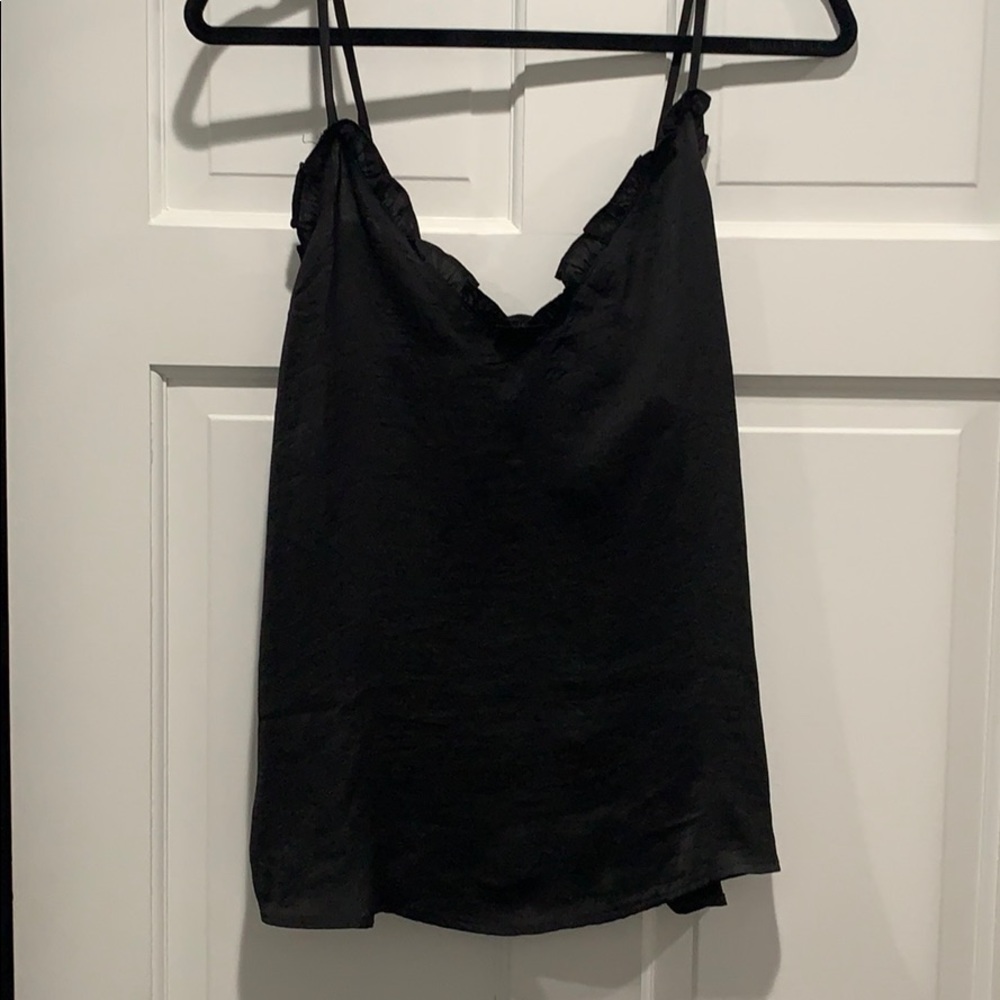 cute going out top with ruffle detail